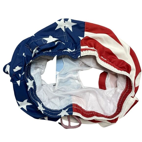 FOREVER 21 Patriotic USA Flag Swim Shorts Size XL - Picture 6 of 6